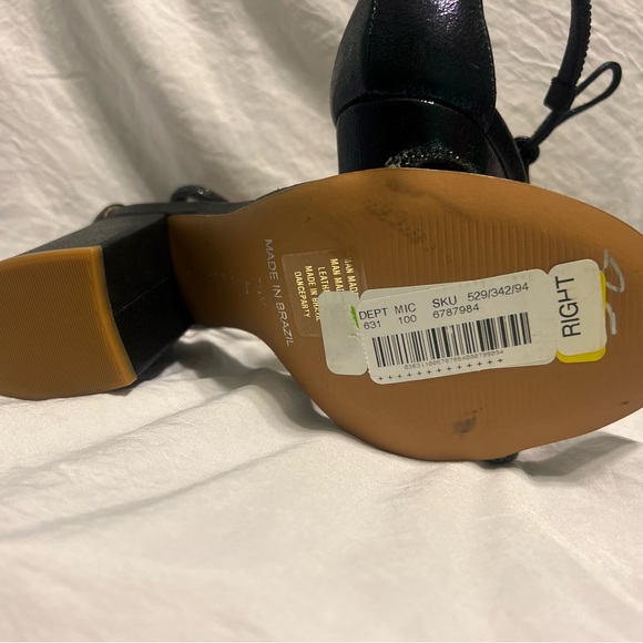 Cooper key Elegant glitter navy blue block heels - Picture 6 of 7